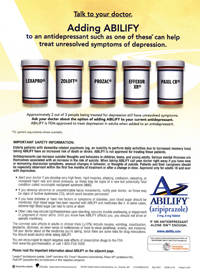 Abilify: the second-most advertised DTC brand as of September