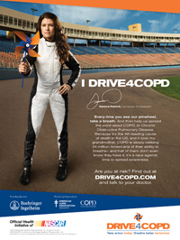 Boehringer COPD awareness effort targets NASCAR fans