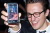 One of a small army of smart phones that captured and shared the evening