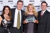 Emily Baier from Boehringer Ingelheim proudly displays one of two Gold Awards for the DRIVE4COPD campaign