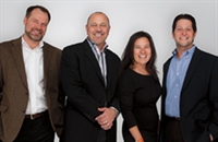 From left: Roger Haskins, Chuck Wagner, Nina Manasan Greenberg, Andrew Gottfried