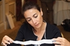 Triax Pharmaceuticals Marketing Director Aleen Hosdaghian reads through the small print