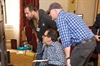 David Grillo from Blue Diesel, Steve Hamburg of LLNS and Bruce Rooke from GSW study the boards