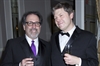 Steve Hamburg, chief creative officer at LLNS, with MM&M editorin-chief James Chase