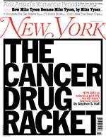 New York Magazine examines cancer drug pricing New York Magazine examines cancer drug pricing