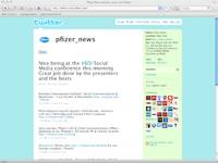 Pfizer dips a toe in the Twitterverse Pfizer dips a toe in the Twitterverse