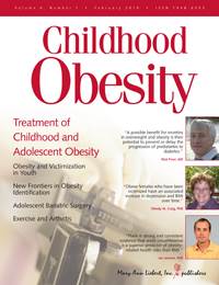 New journal devoted to hot button issue: childhood obesity New journal devoted to hot button issue: childhood obesity