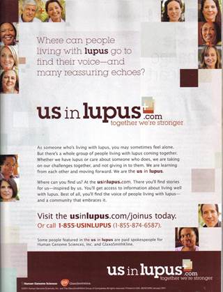 GSK and HGS put the 'us' in lupus, ahead of Benlysta FDA decision GSK and HGS put the 'us' in lupus, ahead of Benlysta FDA decision