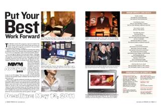 MM&M Awards 2011: Put Your Best Work Forward MM&M Awards 2011: Put Your Best Work Forward