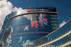 Glaxo signage touts firm's drug-testing role in '12 Games Glaxo signage touts firm's drug-testing role in '12 Games