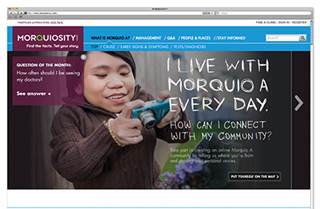 A website offering information on the disease Morquio A A website offering information on the disease Morquio A