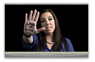 Work for the JED Foundation's "Love is Louder" campaign Work for the JED Foundation's "Love is Louder" campaign