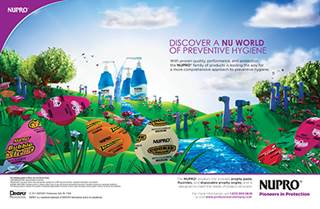 An ad for Densply's Nupro family of products An ad for Densply's Nupro family of products