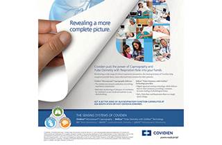 This ad promotes the Sensing Systems of Covidien This ad promotes the Sensing Systems of Covidien