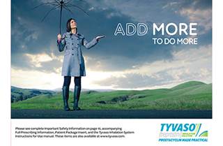 An advertisement for Tyvaso An advertisement for Tyvaso