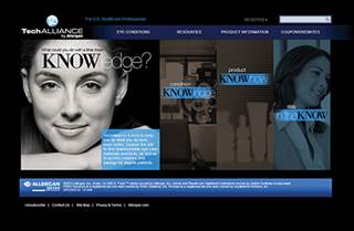 The website for Allergan's TechAlliance The website for Allergan's TechAlliance