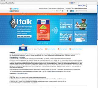 "I talk": Auvi-Q Branded Health Care Professional Website Clinical Advisor "I talk": Auvi-Q Branded Health Care Professional Website Clinical Advisor