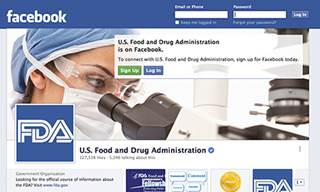The FDA's Facebook page The FDA's Facebook page