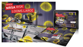 Digital and print takes from Concentric on the dreaded MRSA bacteria Digital and print takes from Concentric on the dreaded MRSA bacteria