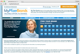 Create NYC's creative team came up with Mypfizerbrands.com as an umbrella within which to house content for 42 Pfizer brands Create NYC's creative team came up with Mypfizerbrands.com as an umbrella within which to house content for 42 Pfizer brands
