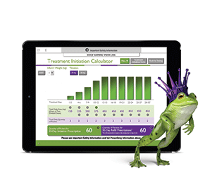 Sabril's iPad Infantile Spasms treatment initiator calculator Sabril's iPad Infantile Spasms treatment initiator calculator