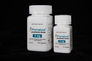 Pomalyst is one of Celgene's multiple-myeloma treatments. Pomalyst is one of Celgene's multiple-myeloma treatments.