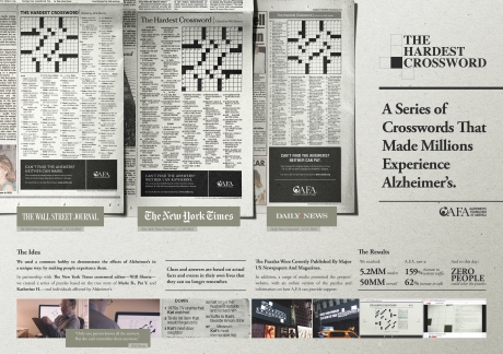 Best Consumer Print Campaign Silver Area 23 and Alzheimer Foundation of America